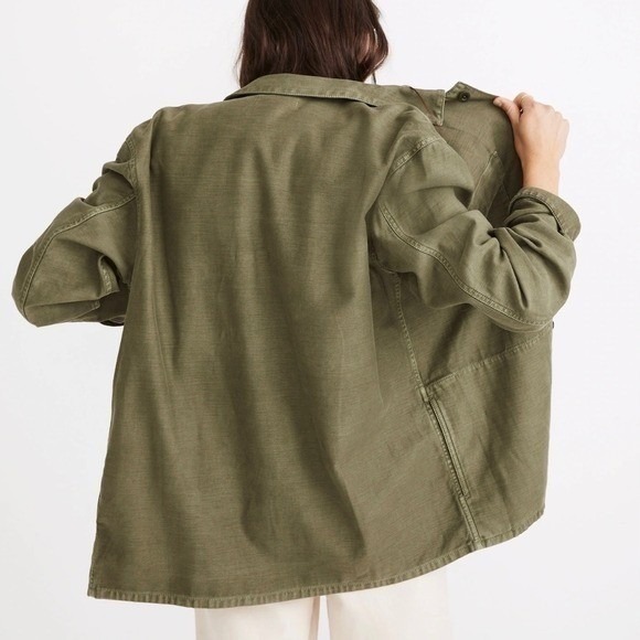 Madewell Mens Canvas Utility Jacket Tan Workwear Style Size L - Picture 4 of 12